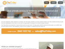 Tablet Screenshot of payfriday.com